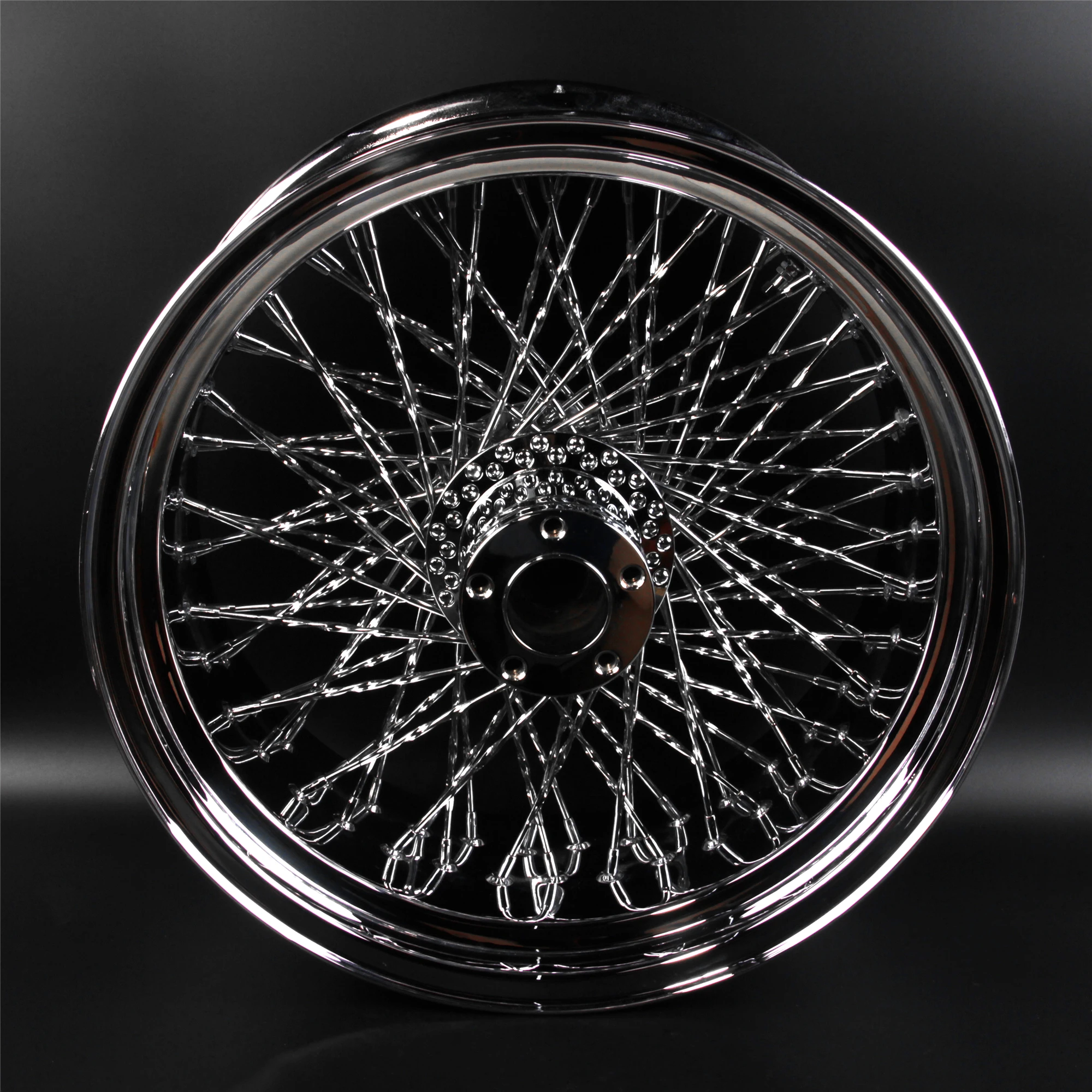 For HARLEY DAVIDSION Motorcycle Modification Chrome Rear Wheel Rim Wheel Rims Motorbike 80 Spoke 18\'\'x 10.5\'\'