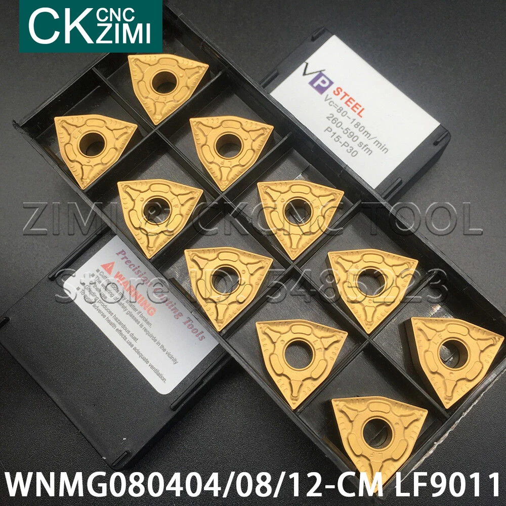 WNMG080404-CM WNMG080408-CM WNMG080412-CM LF9011 أدوات كربيد تحول إدراج CNC مخرطة الخشب تحول أدوات شفرة WNMG للصلب
