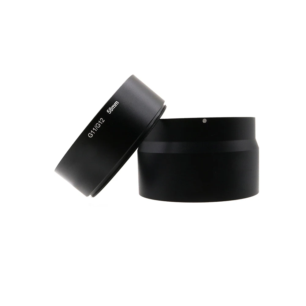 Para cámara Canon PowerShot G10 G11 G12 58mm rosca de filtro adaptador de filtro de lente anillo de tubo de Metal