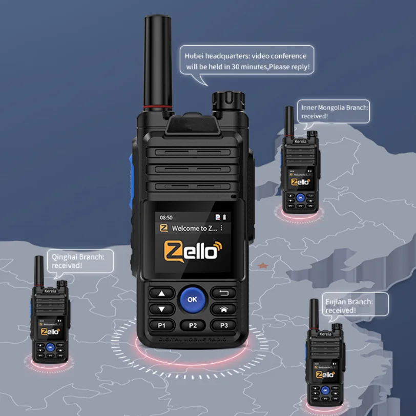 Real Ptt Radio ricetrasmettitore a lungo raggio Realptt & Zello Walkie Talkie 4G Poc Radio WIFI GPS Radio Android Walkie Talkie 5000km