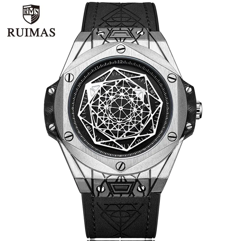 RUIMAS Luxury Top Brand Quartz Watches Men Leather Strap Military Sports Wristwatch Man Waterproof Watch Relogios Masculino 533G