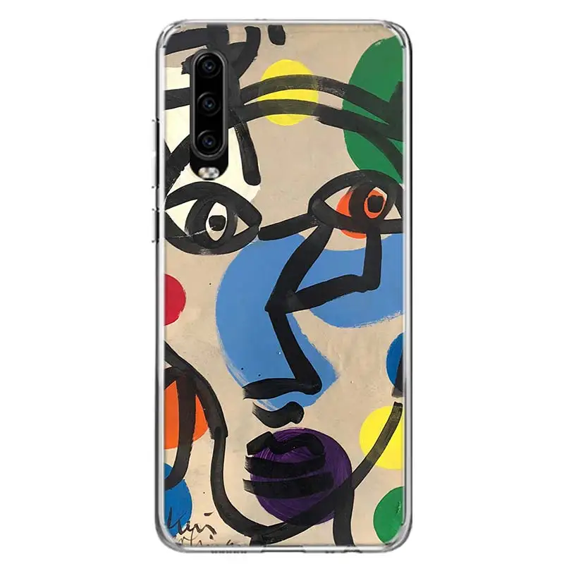 Picasso abstract Art painting Phone Case For Huawei P30 P20 P10 P50 P40 Lite Mate 30 20 10 40 Pro Art Luxury Customized Cover