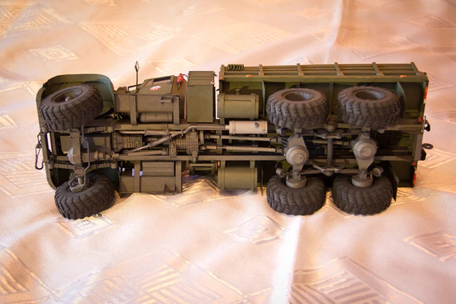 Ukrainian Military Truck Kraz-255B 1:25 DIY Paper Model Kit Puzzles Handmade Toy DIY