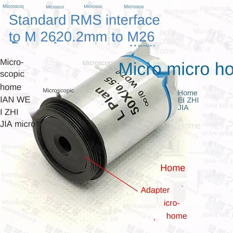 RMS to M26 Objective Lens Adapter Ring RMS-M26 Microscope Objective Lens Adapter Ring RMS Interface 20 to M26 Ring