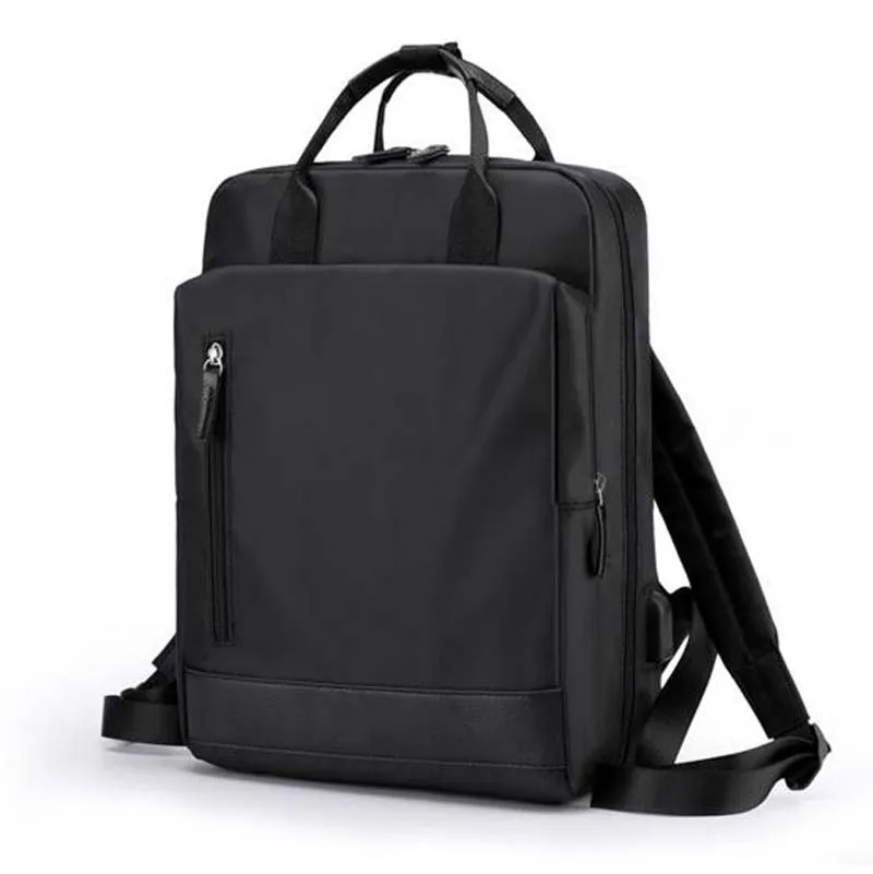 Imagem -03 - Mochila de Nylon Multifunções para Homens e Mulheres Bolsas de Viagem de Ombro Duplo Impermeável Bolsa de Escola Sólida Nova Moda