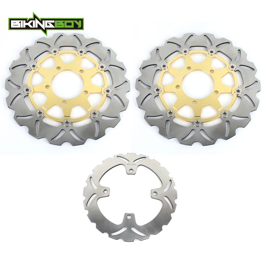 Disques de frein avant et arrière BIKINGBOY pour ZZR ZZ-R 1400 / ABS 06-26, ZG 1400 Concours 08-11 09, ZG1400 ABS 08-14, Z 1000 / ABS 14-26
