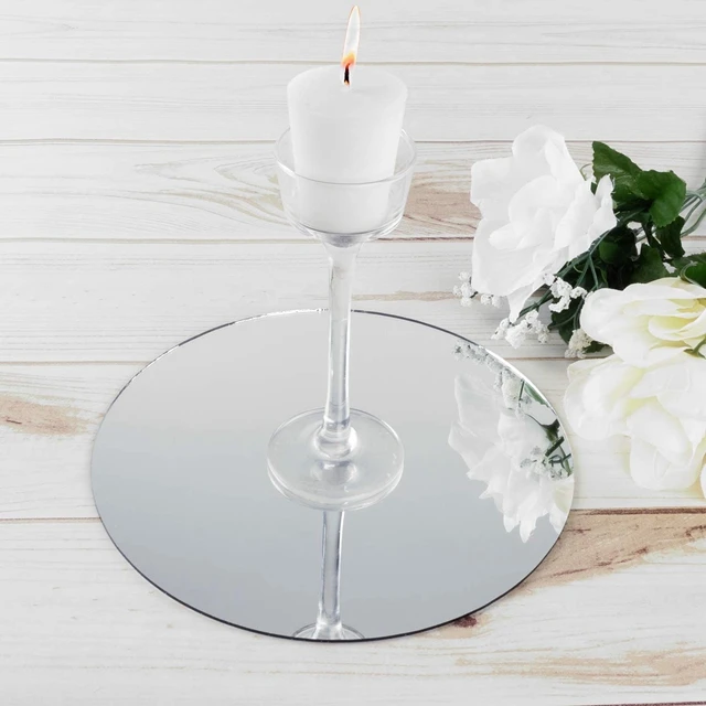 12pcs)Round Mirror Wedding Table Centerpieces qq431