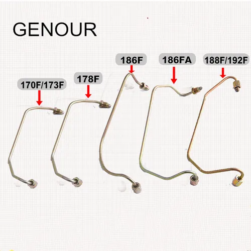 Imagen 1 del producto Tubo de alta presión para generador diésel, accesorio para motor de 2kW, 3kW, 5kW, 170F, 178F, 186F, 186FA, 188F, 192F