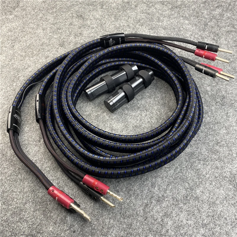 

HiFi High-end Line Gibraltar Speaker Cable Silver Banana Plug 72V DBS for Subwoofer Amplifier CD Player