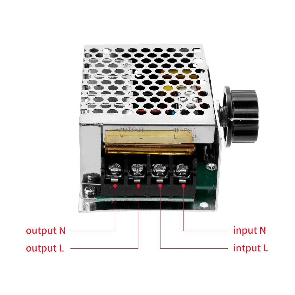 AC LED Dimmer 4000W 220V Voltage Regulator Electric Engine Motor SCR Speed Controller Switch 220 Volt Thermostat