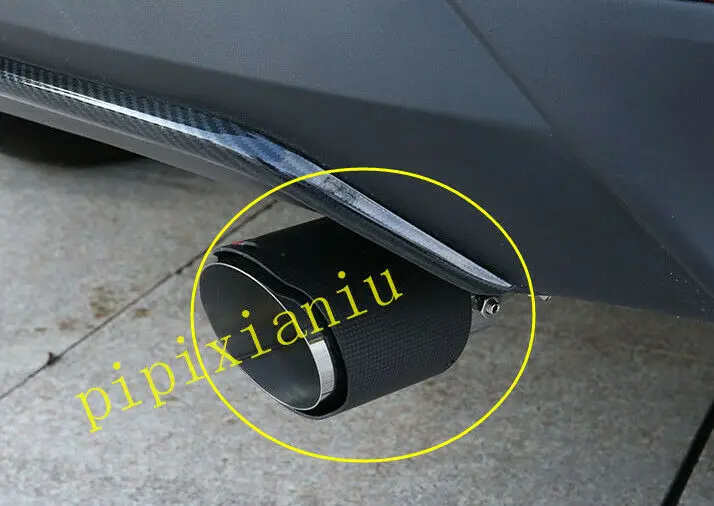 

Carbon Fiber Rear Exhaust Muffler Tip End Pipe Cover For Toyota CHR 2018-2020 car accessories