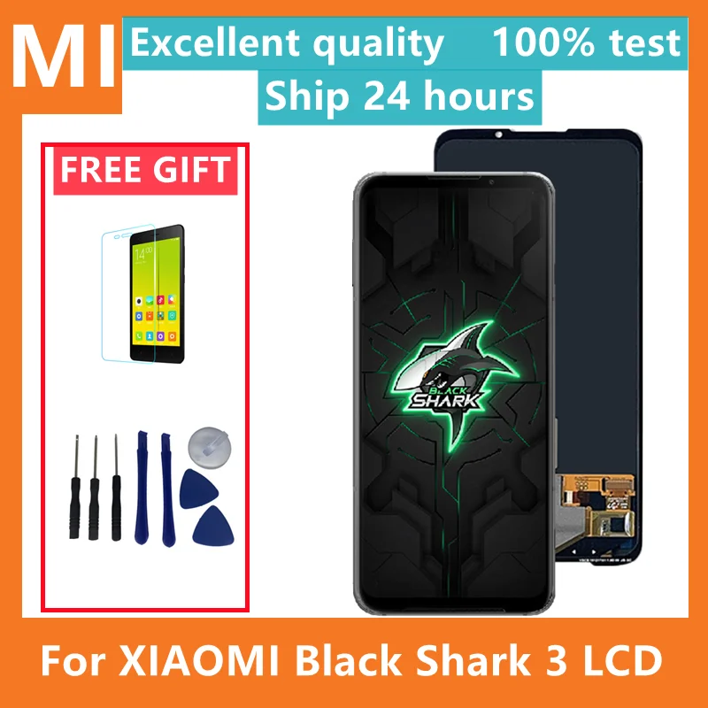 6.67'' For Xiaomi Black Shark 3 Lcd Screen Display+Touch Glass Digitizer Full Assembly Replacement For Xiaomi BlackShark 3 Lcd