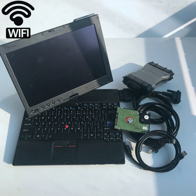 x220t laptop i5cpu 8g used tablet installed with mb star c6 software hdd 2024.06v xen-try d-as dts ve-diam-o full set