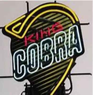 Custom COBRA KING Glass Neon Light Sign Beer Bar