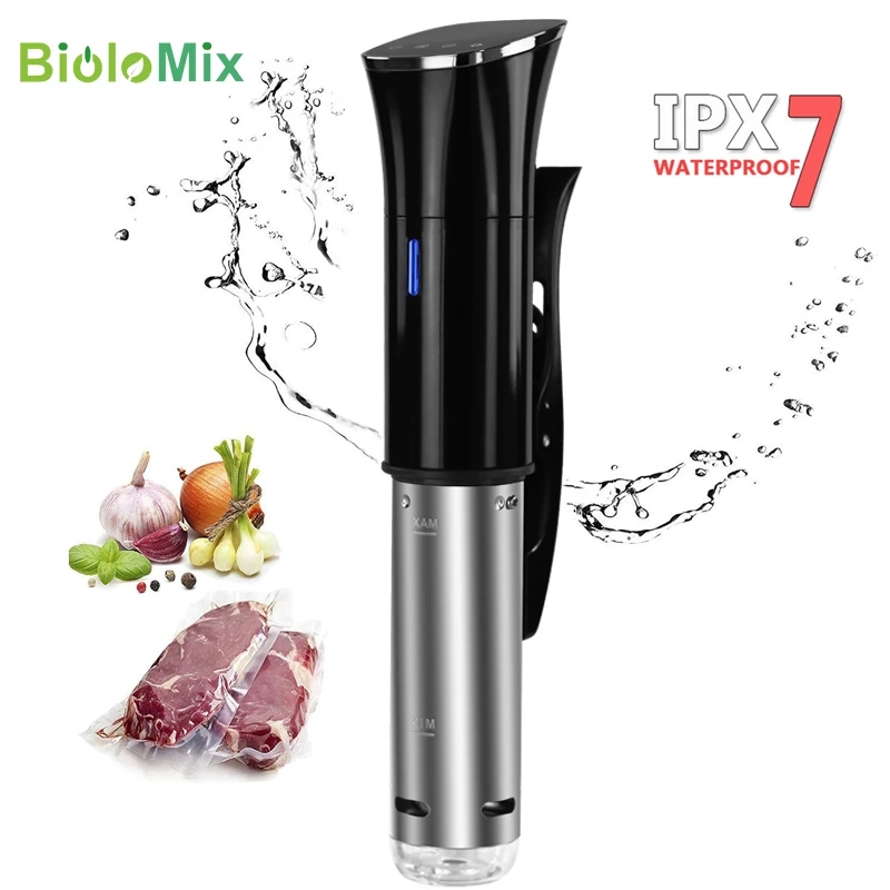 

IPX7 Biolomix 2nd Generation Waterproof Sous Vide Immersion Circulator Vacuum Slow Cooker with LCD Digital Accurate Control