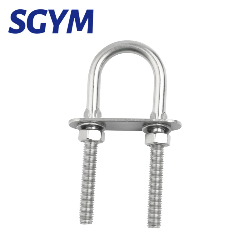 Hot 1 pz M4 M5 M6 M8 M10 M12 U Bullone 26mm 30mm 50mm Larghezza interna U-Bolt con dadi Telaio Cinghie 304 In Acciaio Inox di Fissaggio