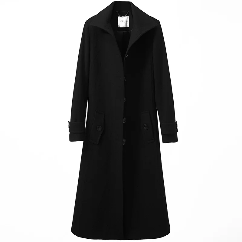 

2020 Winter Jacket Women Wool Coat Female Vintage Long Jackets for Women Double Side Coats Casaco Feminino MY4206