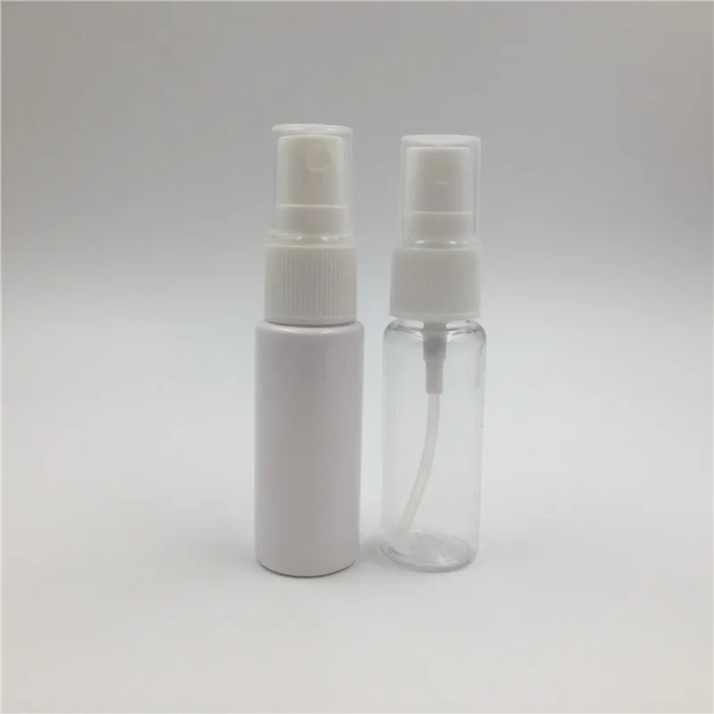 Free Ship 100pcs Empty 0.66oz 20ml Fine Mist Clear Spray Bottles Refillable & Reusable Plastic Travel Bottle for Essential Oils