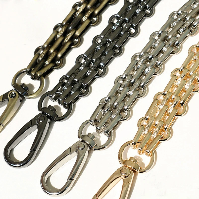 16mm Wide Bag Chain Big - DIY Gold, Silver, Gun Black, Bronze Metal Chain Shoulder Crossbody Bag Strap Handle for Large Handbags