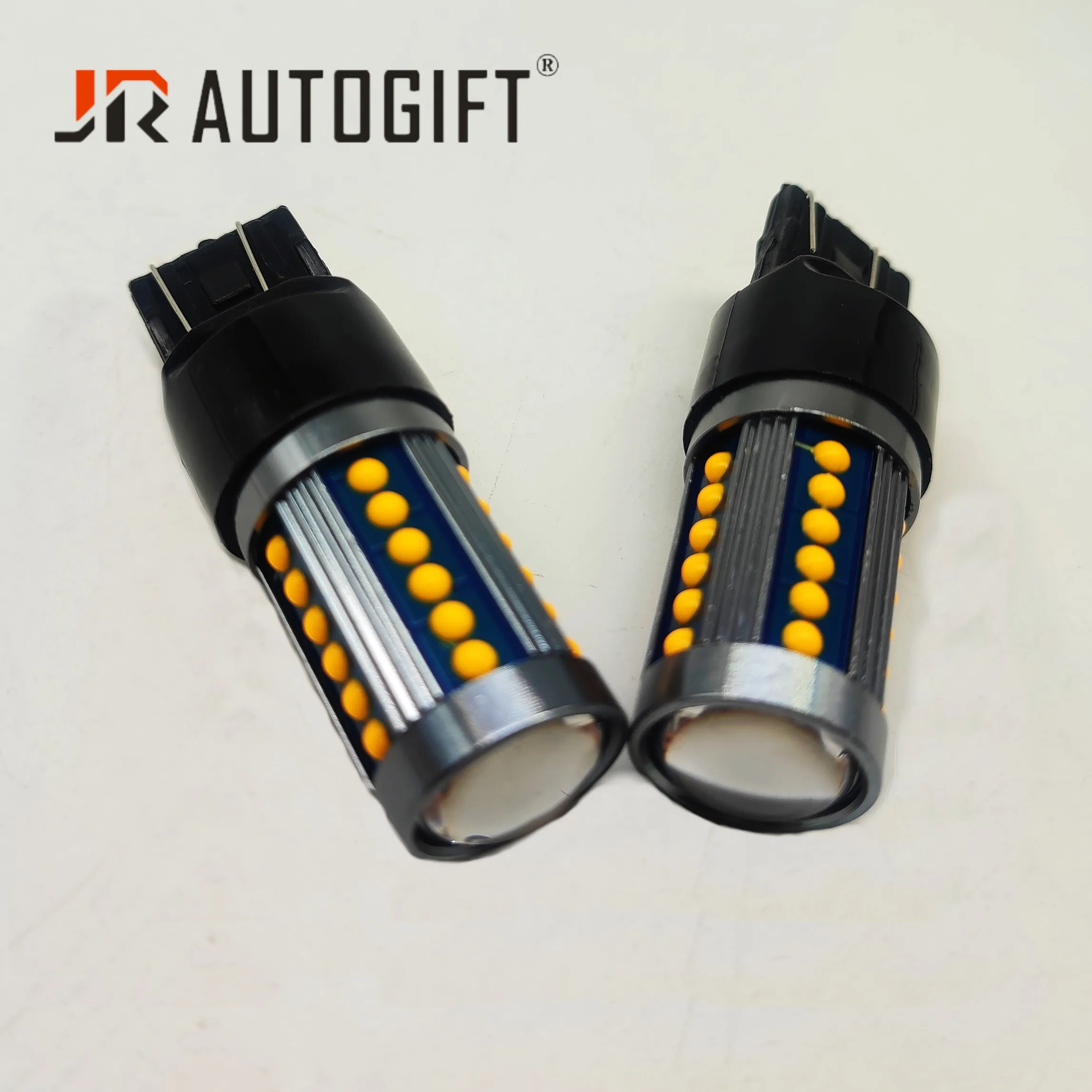 10PCS New 12V -24V T20 7440 7443 COB 36smd led Bulb Nonpolarity For Turn Signal Brake Backup Light Amber Red