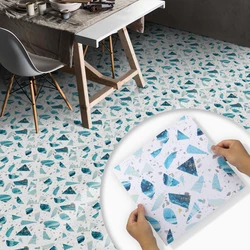 Terrazzo Removable No Damage Adhesive Floor Decals Vinyl Flooring Ceramic Laminate Peel and Stick 30x30CM Tile Stickers Floors