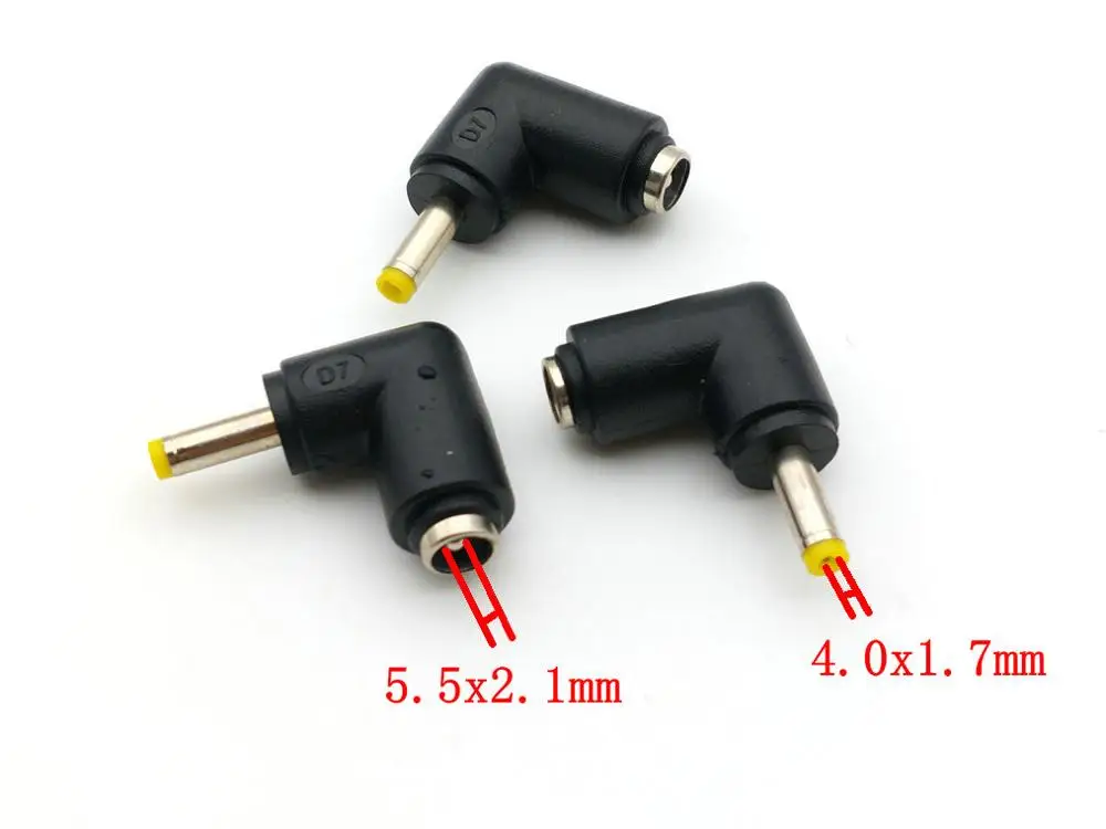 power 55 mm x 21 mm feminino para 40 mm x 17 mm masculino plug adapter connector 200 pcs novo dc 01