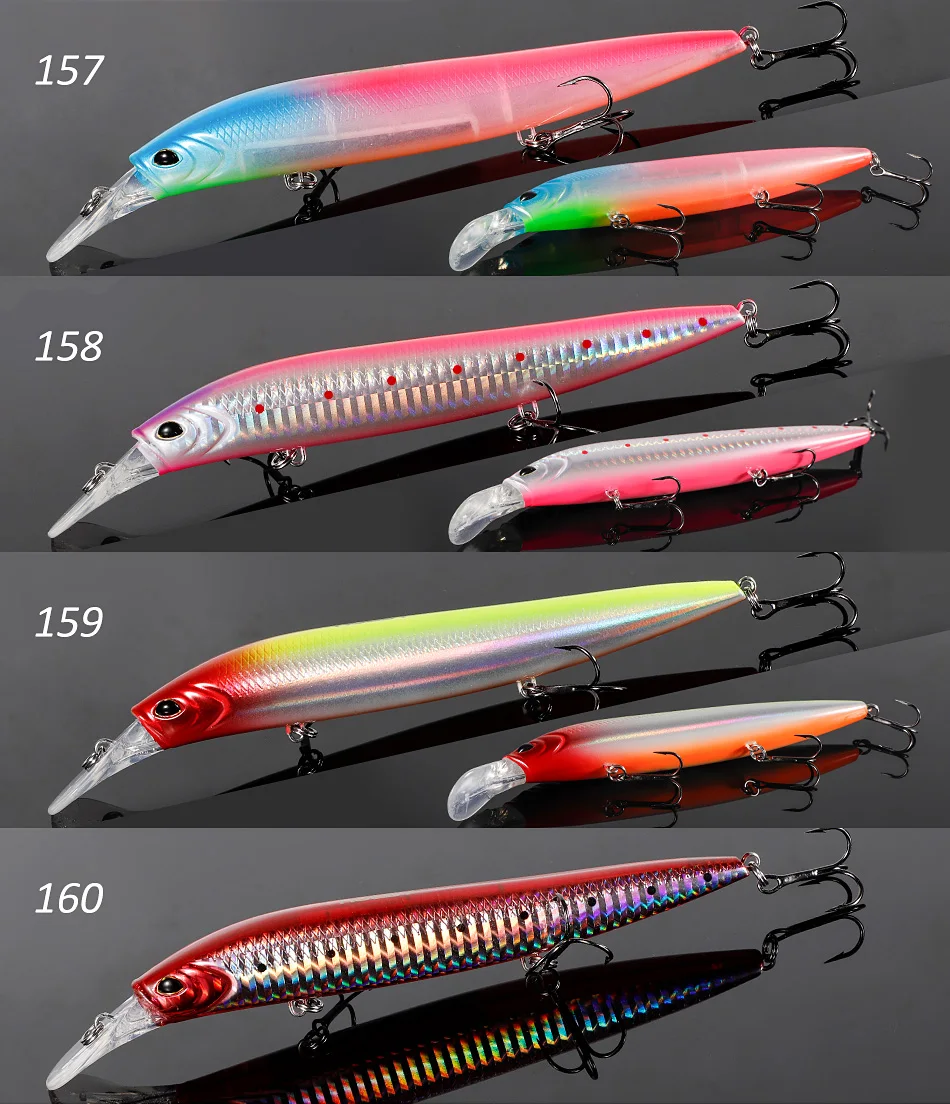 Noeby Sinking Minnow Angelköder 137 mm 41 g Wobbler Jerkbait Heavy Game Künstlicher harter Köder Seebarsch Salzwasser-Angelköder – Detail 10