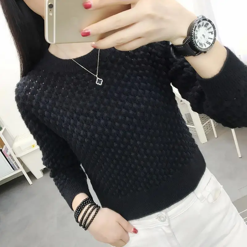 Woman Sweaters Short Sweater Women\'s Loose 2024 Knitwear for Autumn Winter Top Femme Chandails Pull Hiver