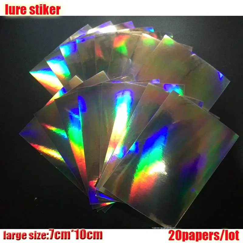 Pegatinas Holográficas para Señuelos de Pesca – 4 Colores - imagen 3