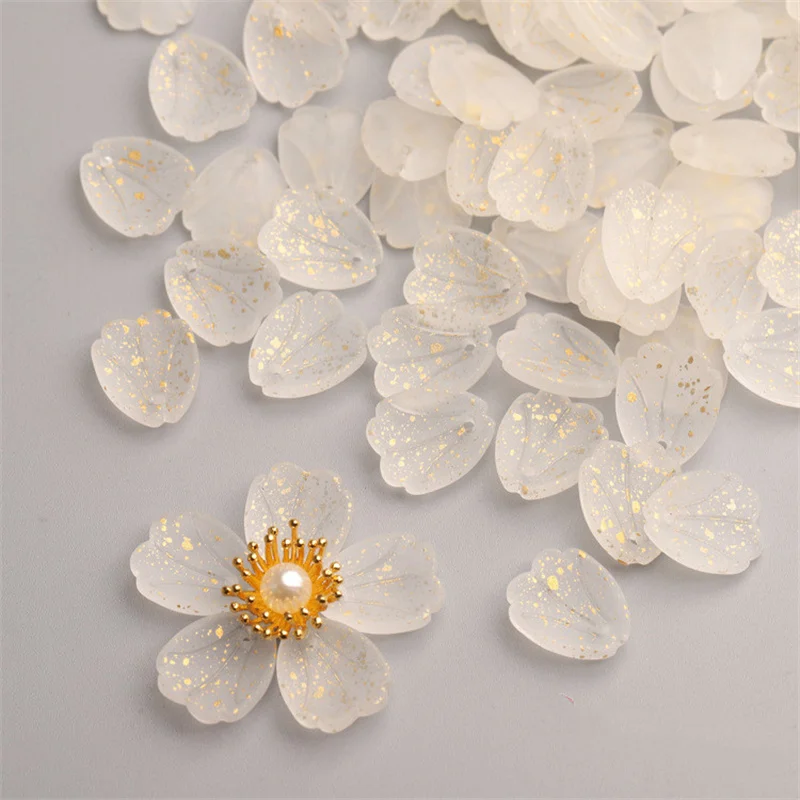 20pcs 12x15mm Flower Petal Shape Crystal Lampwork Glass Loose Top Drilled Pendants Beads lot for Jewelry Making Findings DIY
