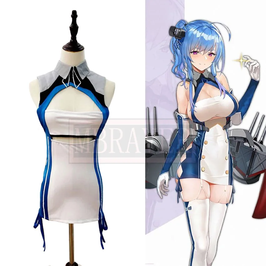 

Azur Lane USS St Louis Cos Cosplay Costume Halloween Christmas Party Uniform Custom Made Free Shipping