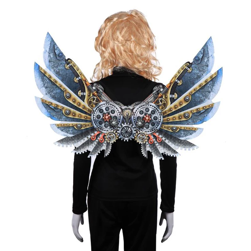 Roleparty Unisex 3D Adult Children Mechanical Punk Decorative Wings Christmas Halloween Cosplay Costume Props Accessories