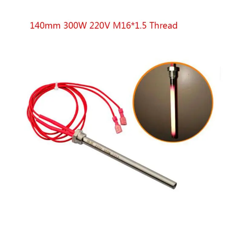 Encendedor madera para parrilla chimenea, barra caliente 350W, 220V, 10x140/150/170mm, rosca 5