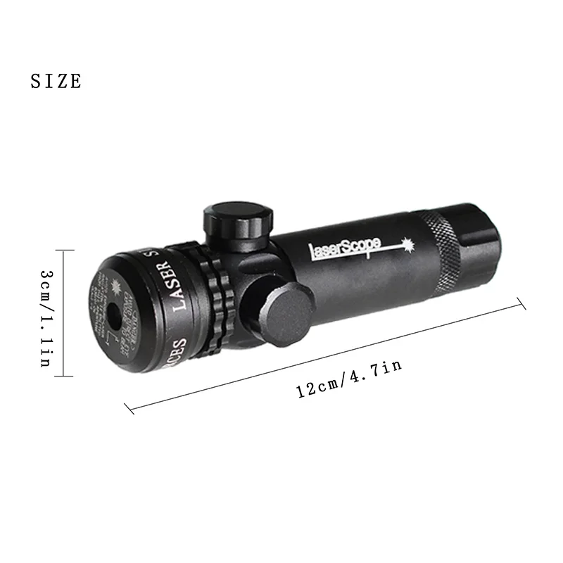 Tactical Green Red Dot Laser Sight Rifle Hunting Scope 20mm Airsoft Sport Rail & Barrel Pressure Switch Mount For Shooting
