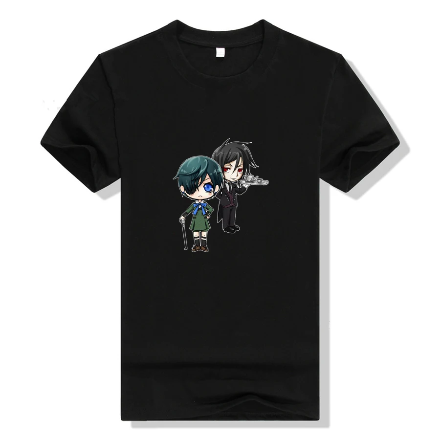 Anime Black Butler T Shirt Cosplay women printed cotton T-shirt Short Sleeve Summer Casual Tee Tops Woman T-shirts