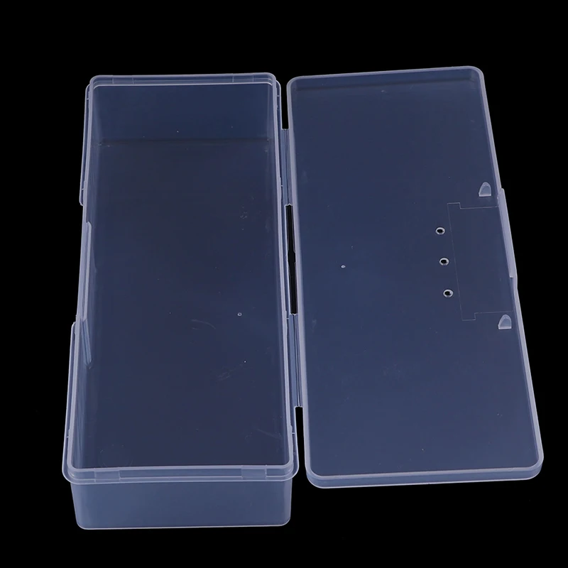 1PCS 19.5x7.5x4cm Rectangular Bead Organizer Case Plastic Clear Storage Box Jewelry Container Case