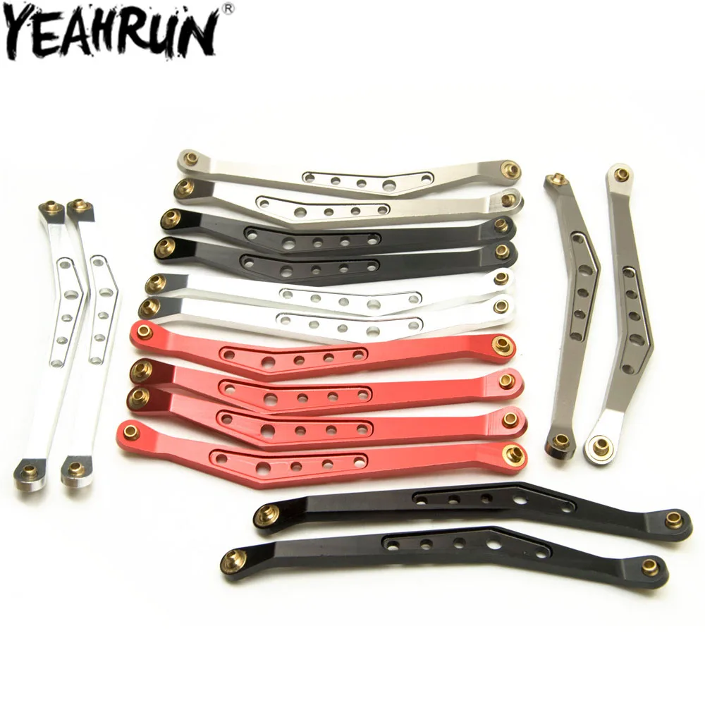 YEAHRUN Aluminum Alloy Upper & Lower Suspension shift Link Rod Linkage for 1/10 RC Crawler Axial Wraith 90018 Upgrade Parts