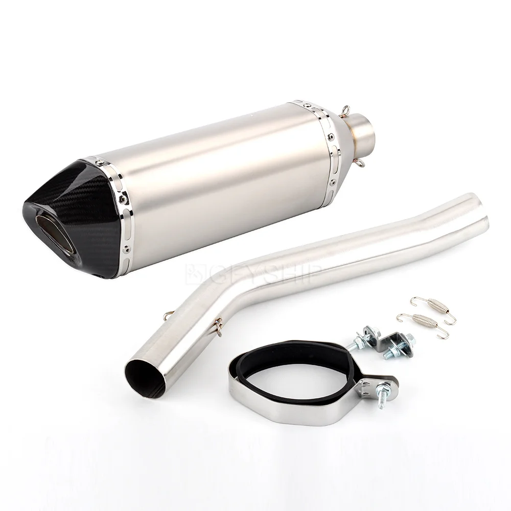Voor Triomf Tijger 800 2010 2017 Tijger 800 Xc/Xrx/Xcx/Xr/Xrt/Xca Motorfiets Escape Slip-On Uitlaat Met Mid Link Pipe