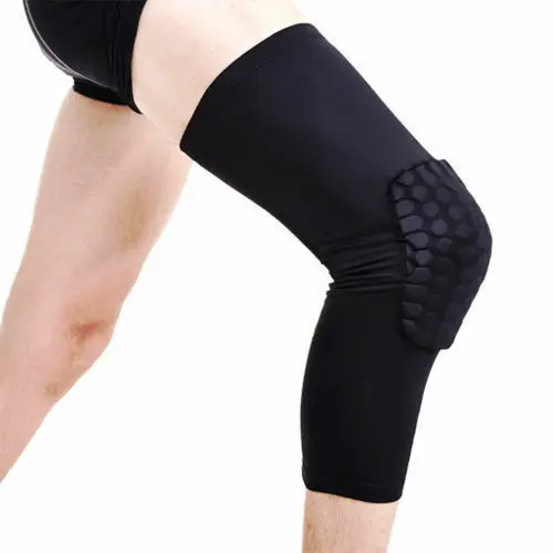 Breathable Sports Knee Support Brace Pad Leg Knee Protector Football Honeycomb Pad Crashproof Antislip Basketball