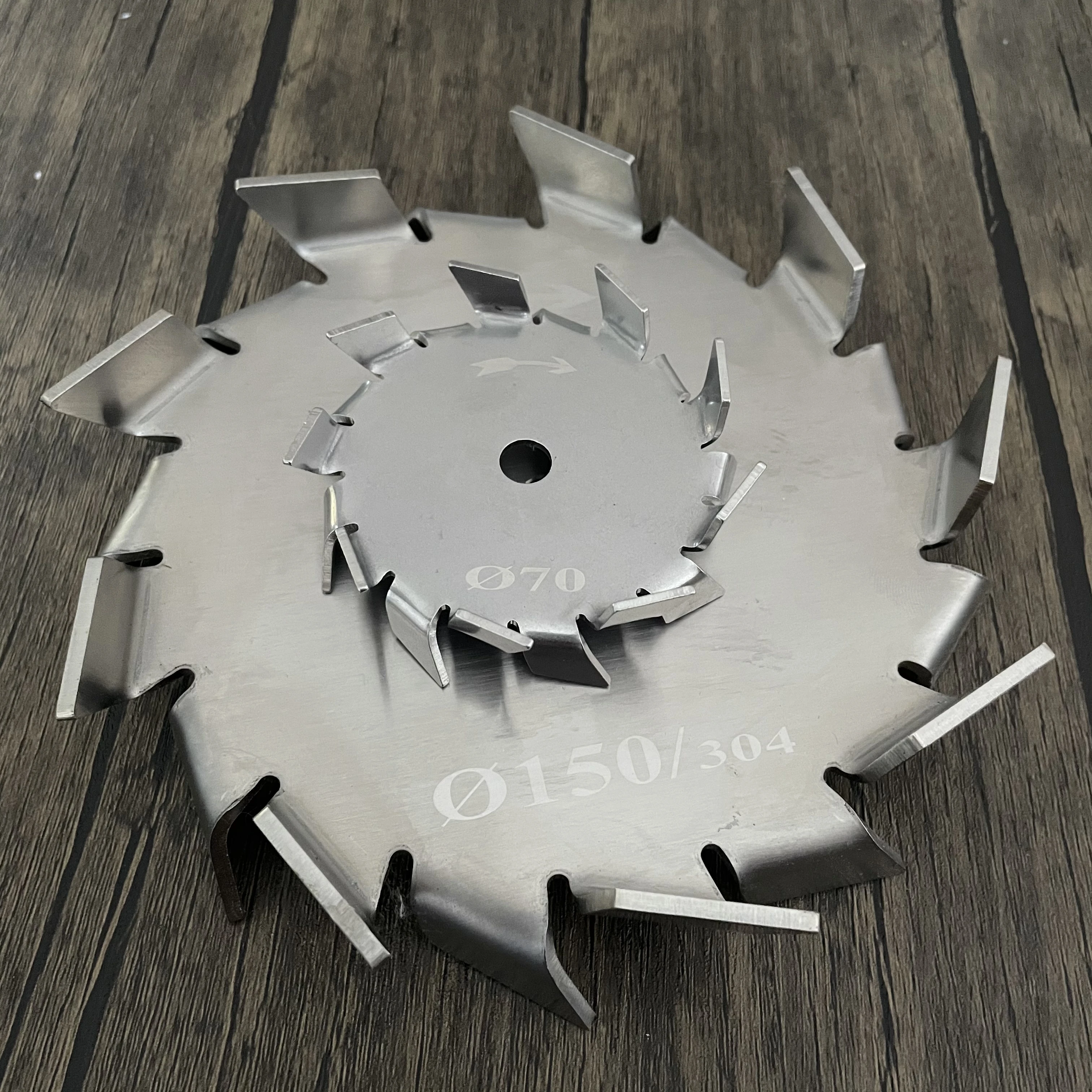 30mm-150mm 304 Stainless Steel Saw Tooth Type Disc Stirrer,lab Round Plate Dispersing Propeller Stirring Blade Blender