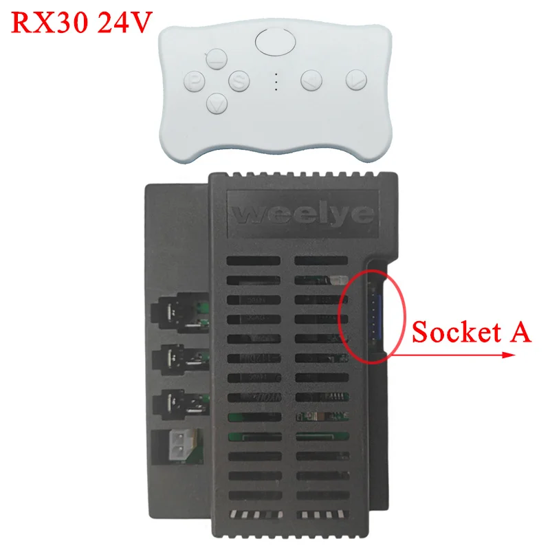 Weelye RX30 24V kinder elektrische auto fernbedienung empfänger, wellye 24V RX74 baby fahrt auf auto 2,4G controller box sender