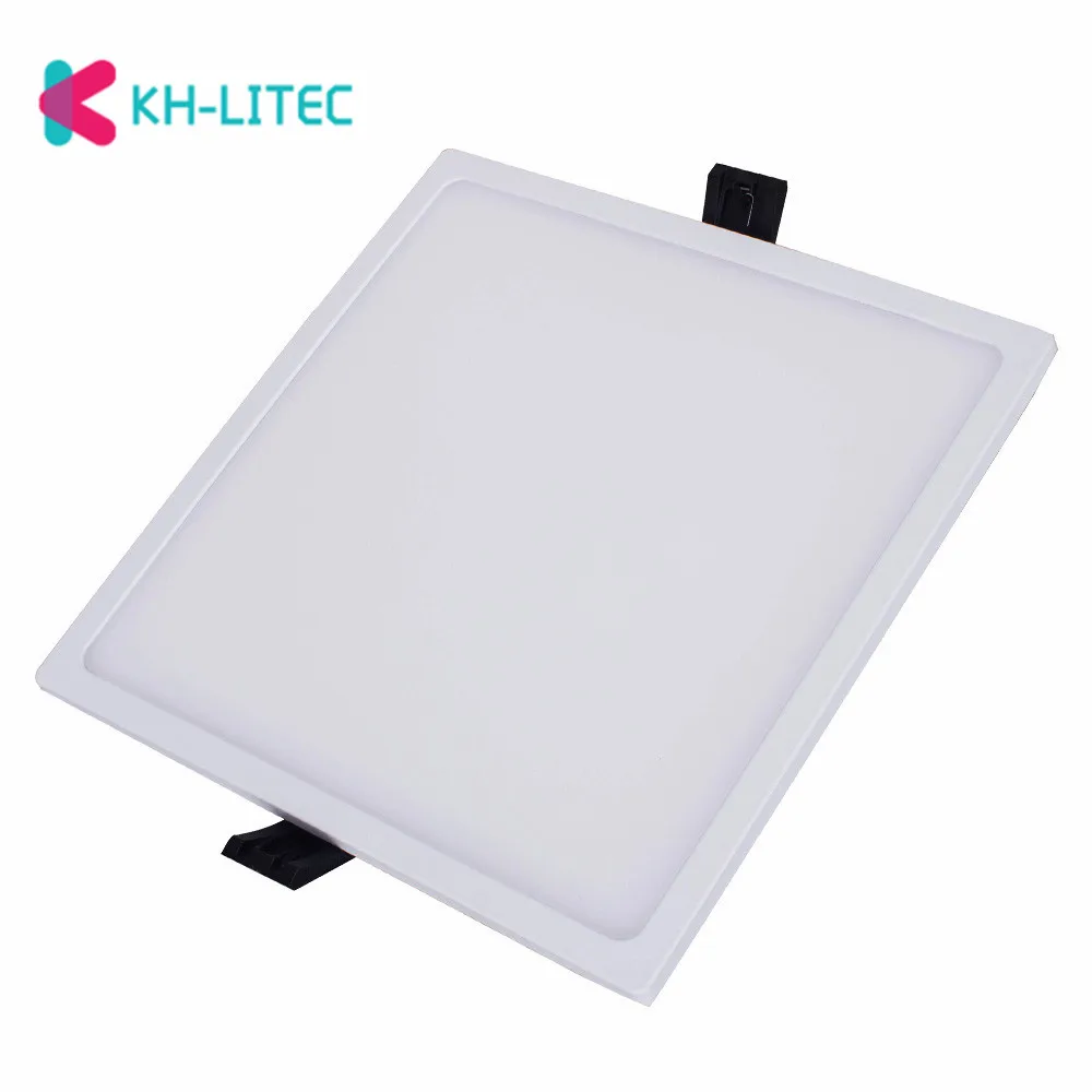 KHLITEC Ultra Thin Downlight LED Panel Light 8W 16W 22W 30W Round/Square LED Ceiling Recessed Surface Mounted Lights LED lamp