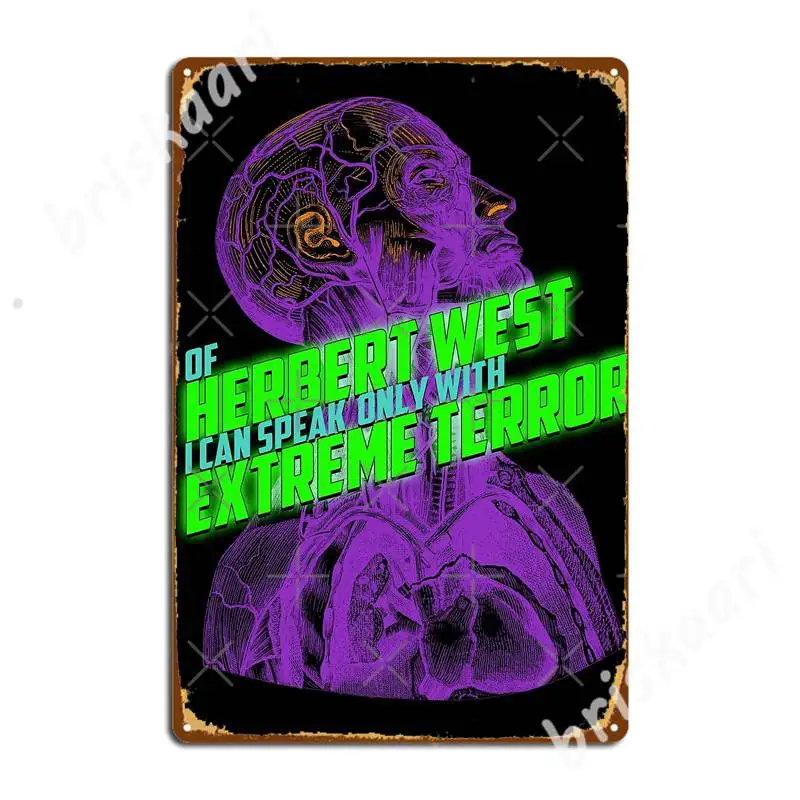 Herbert West: Reanimator Metal Signs pub Garage create pub Plaques Tin sign Posters