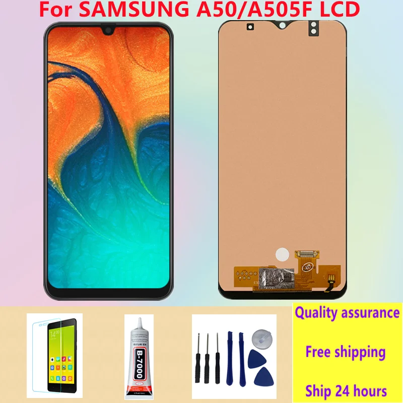 New TFT For Samsung  A50 SM-A505FN/DS A505F/DS A505 LCD Display Touch Screen Digitizer Assembly For Samsung A50 LCD