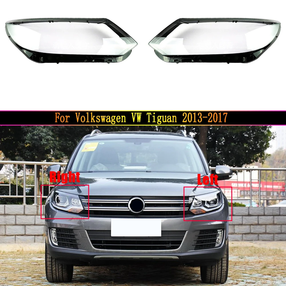 Car Headlamp Lens For Volkswagen VW Tiguan 2013 2014 2015 2016 2017 Car Headlight Headlamp Lens Auto Shell Cover