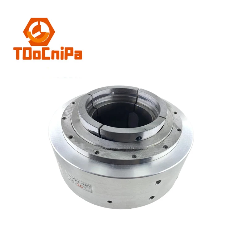 GH70 GH90 GH120 Pneumatic Rotating Chuck In Large Through Hole Vice Jaws Oil Pressure Chuck Seat For Tapping Machine