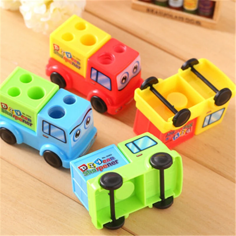 South Korean students creative stationery manufacturers selling toys turning device of multifunctional pencil sharpener pen stat