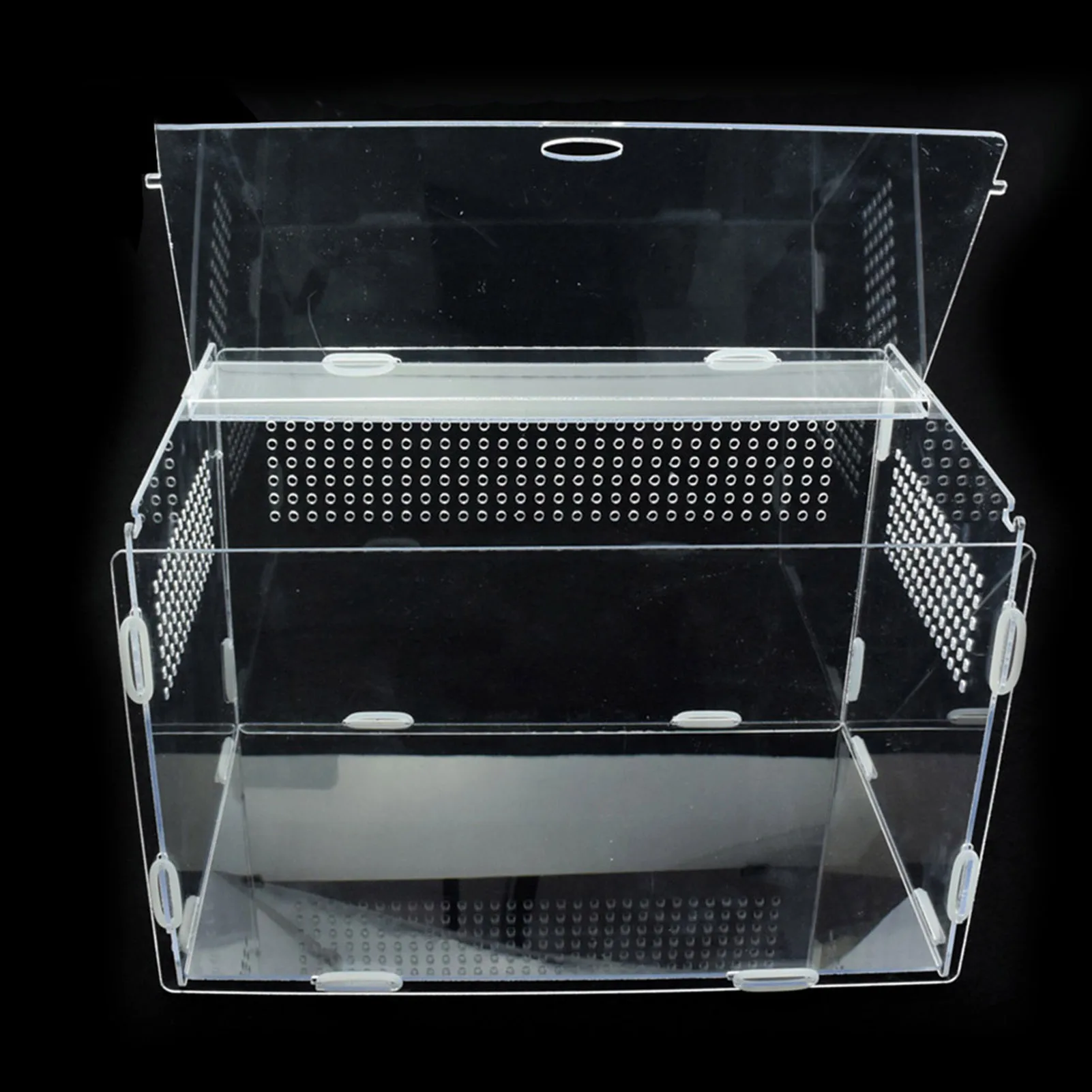 Reptile Breeding Box Acrylic Spider Lizard Scorpion Acrylic Transparent Insect Breathable Terrarium