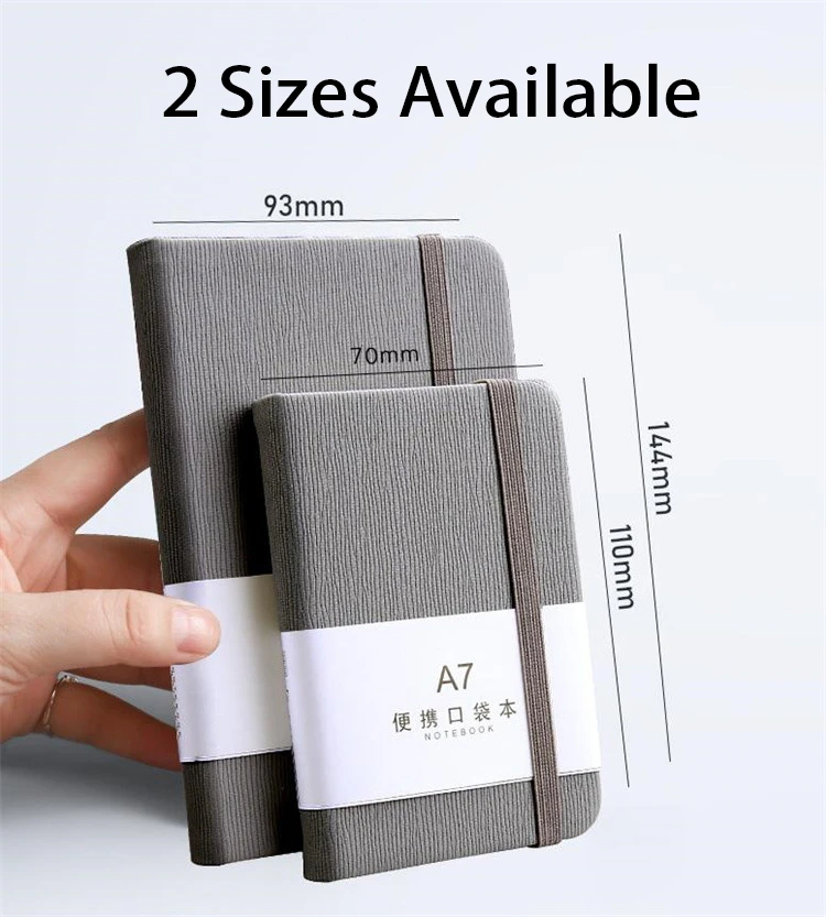 A6 A7 Mini Notebook Portable Pocket Notepad Memo Diary Planner Agenda Organizer Sketchbook Office School Stationery 100sheet