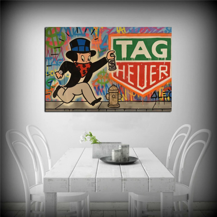 

Alec Monopolys TAG Heuer HD Wall Art Canvas Poster Print Canvas Painting Decorative Picture for Office Living Room Home Decor